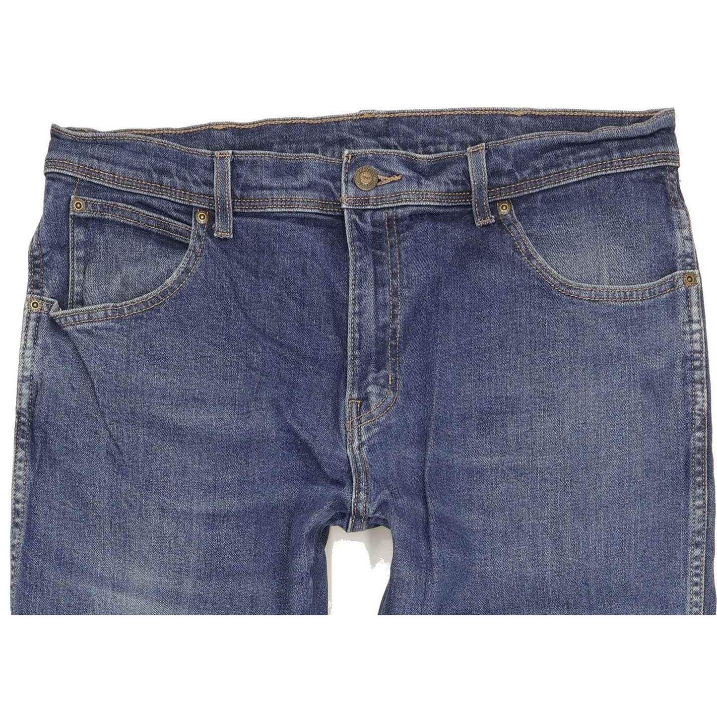 Wrangler Men Blue Straight Regular Stretch Jeans W36 L28