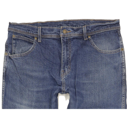 Wrangler Men Blue Straight Regular Stretch Jeans W36 L28