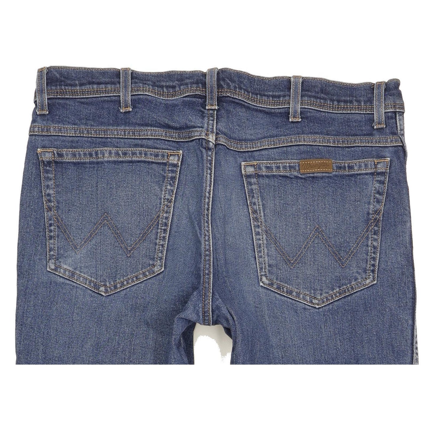 Wrangler Men Blue Straight Regular Stretch Jeans W36 L28