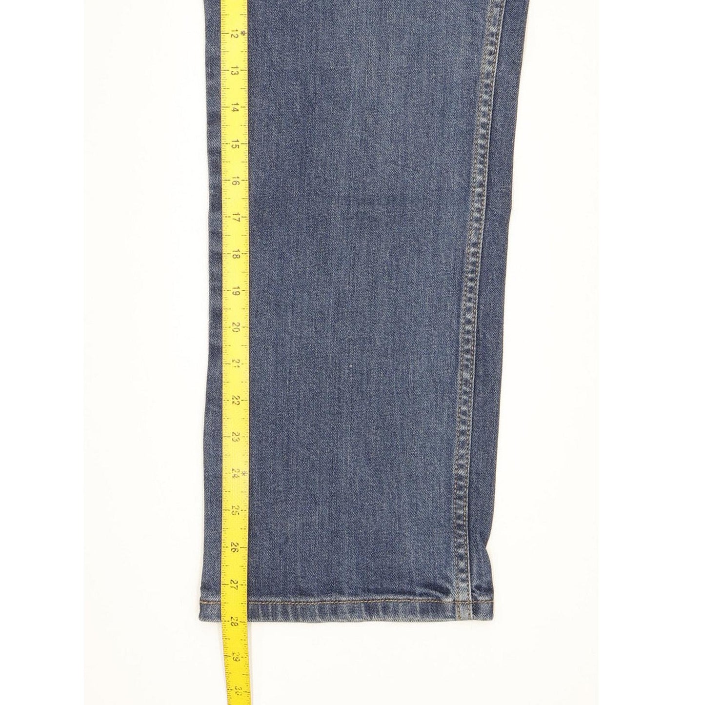 Wrangler Men Blue Straight Regular Stretch Jeans W36 L28