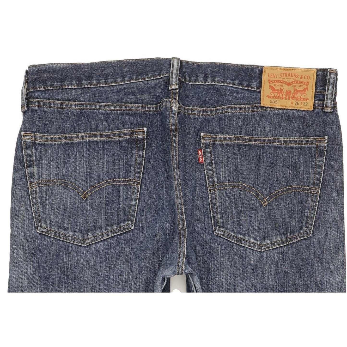 Levi's 505 Men Blue Straight Regular Jeans W36 L32