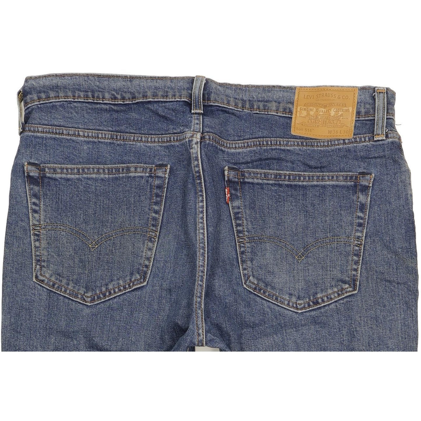 Levi's 514 Men Blue Straight Slim Stretch Jeans W36 L29