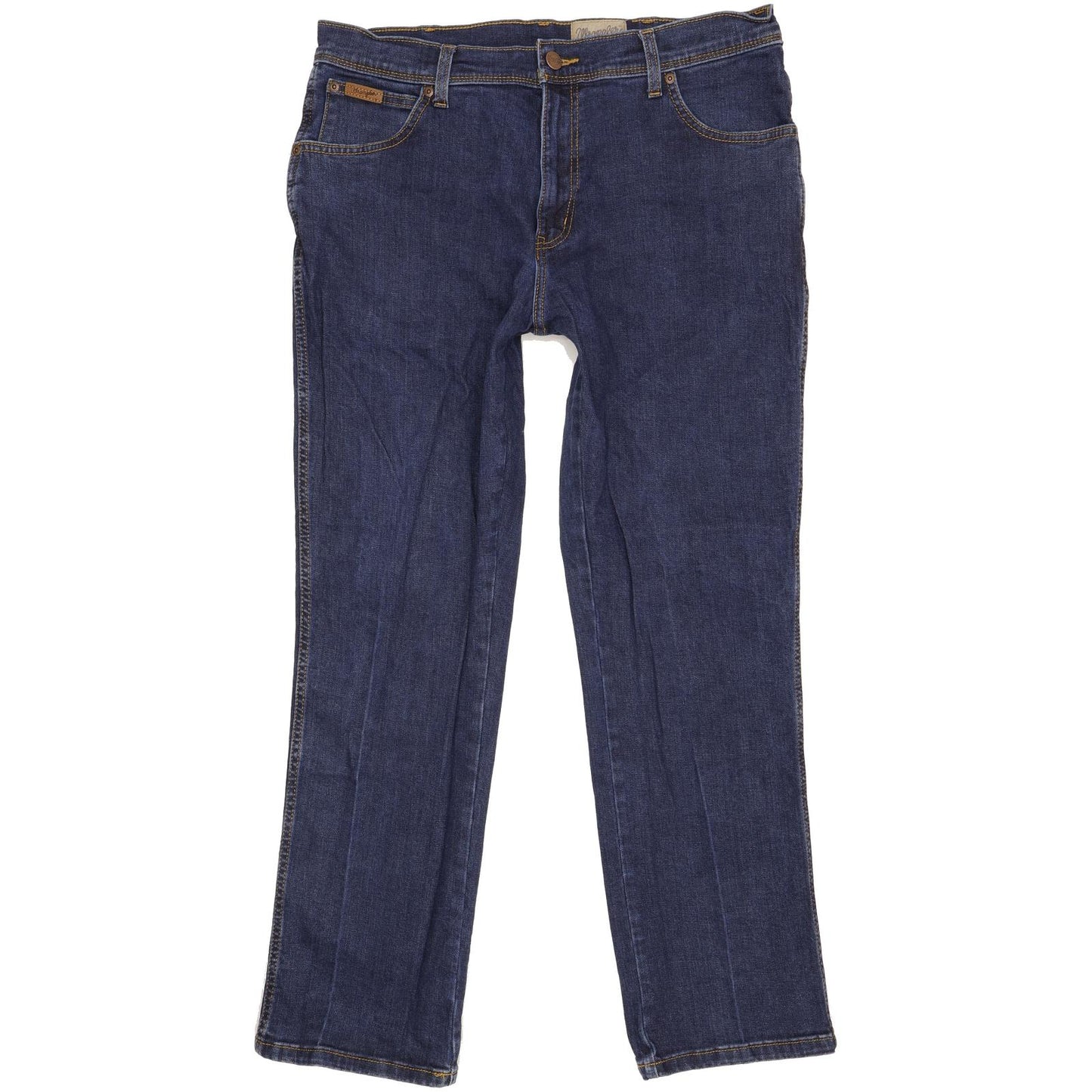 Wrangler Texas Men Blue Straight Regular Stretch Jeans W36 L30