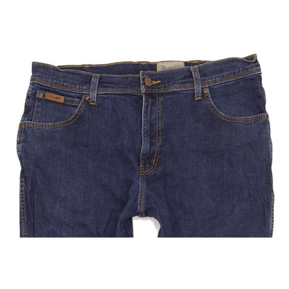 Wrangler Texas Men Blue Straight Regular Stretch Jeans W36 L30