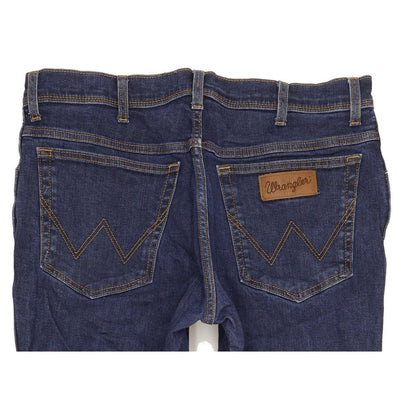 Wrangler Texas Men Blue Straight Regular Stretch Jeans W36 L30