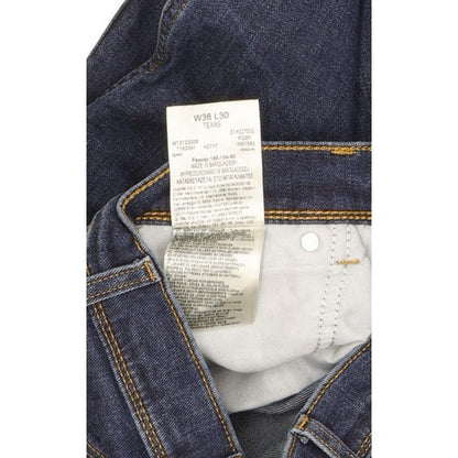 Wrangler Texas Men Blue Straight Regular Stretch Jeans W36 L30
