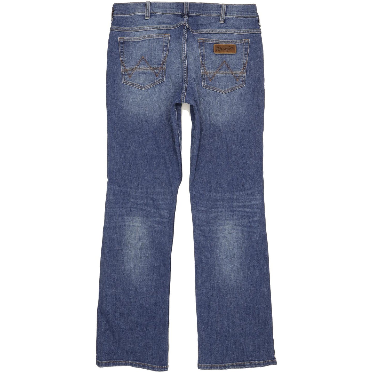 Wrangler Jacksville Men Blue Straight Regular Stretch Jeans W34 L33