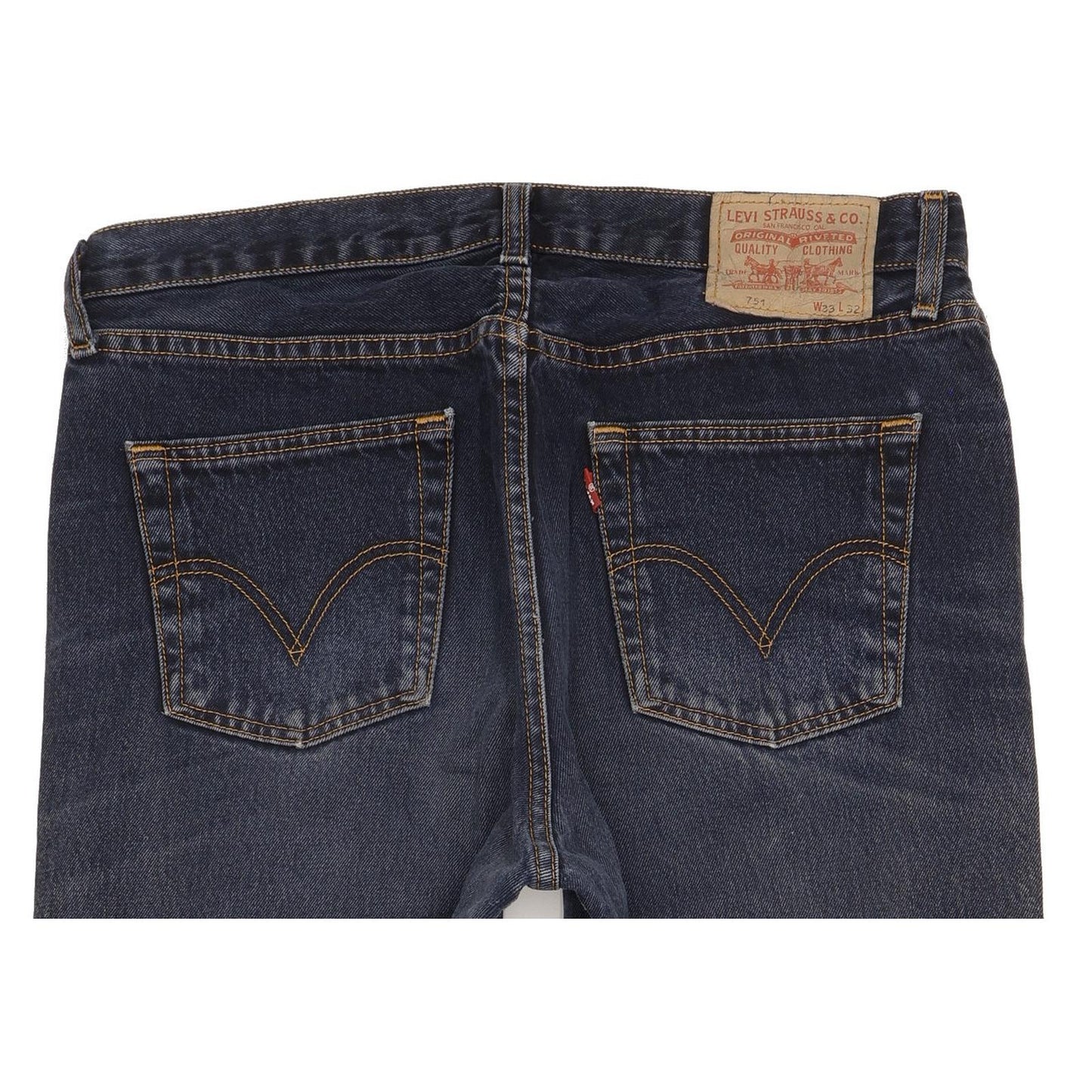 Levi's 751 Men Blue Straight Regular Jeans W33 L32