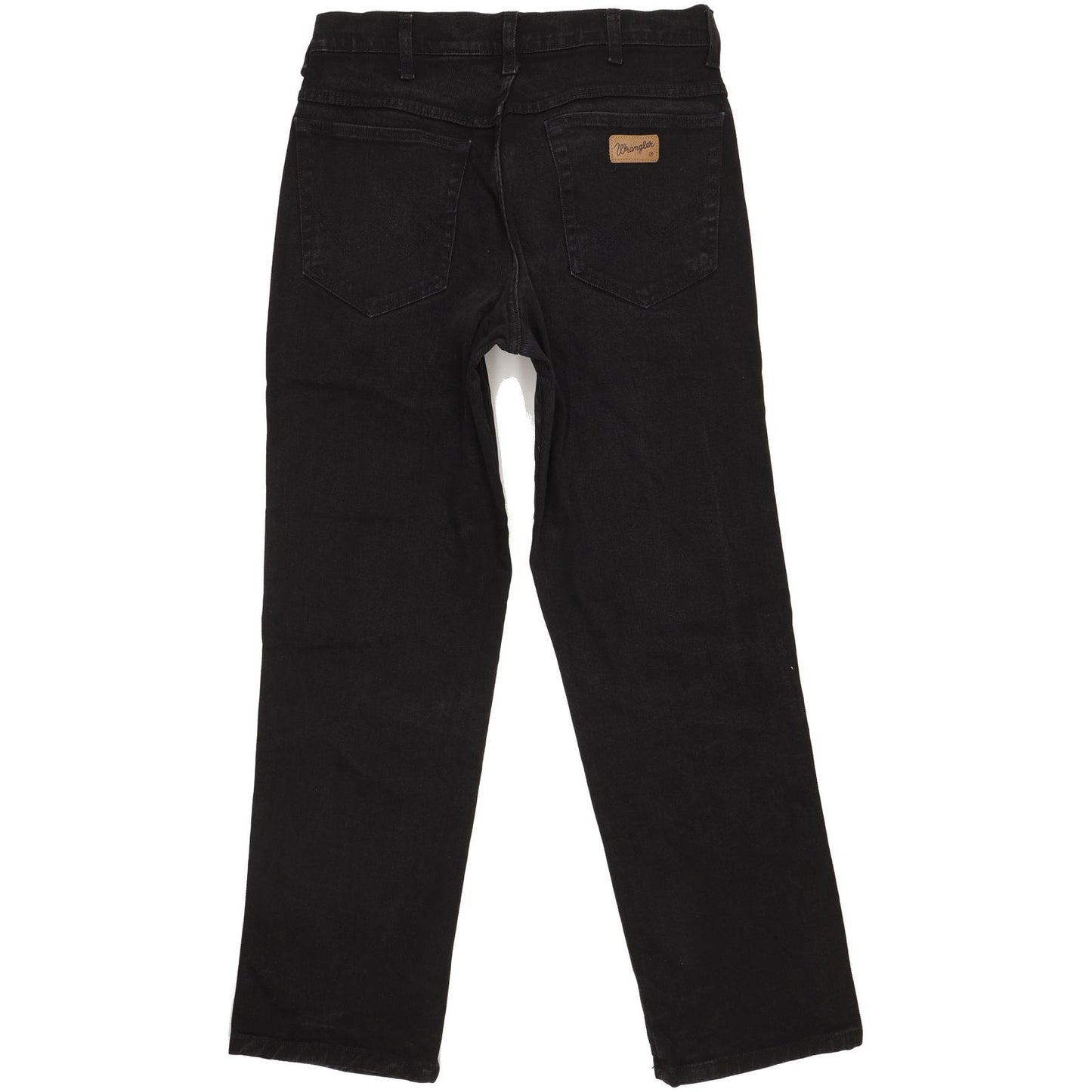 Wrangler Texas Men Black Straight Regular Stretch Jeans W33 L30