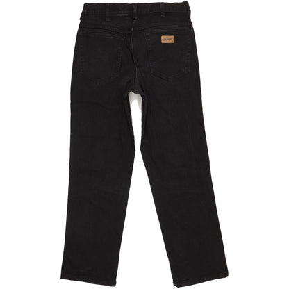 Wrangler Texas Men Black Straight Regular Stretch Jeans W33 L30
