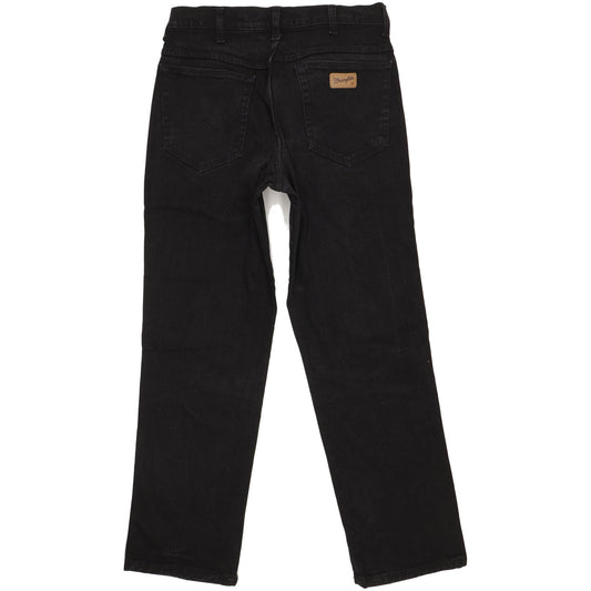 Wrangler Texas Men Black Straight Regular Stretch Jeans W33 L30