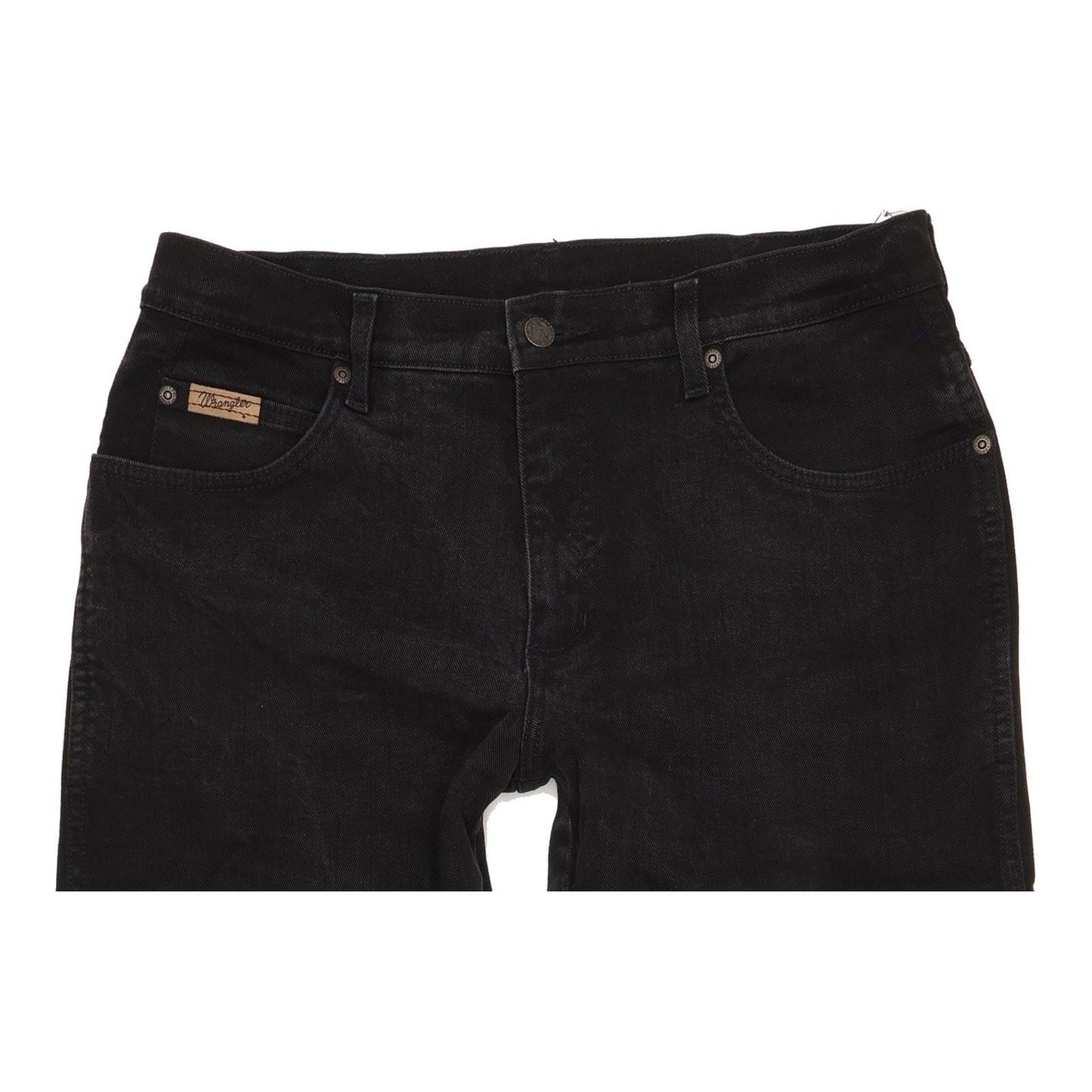 Wrangler Texas Men Black Straight Regular Stretch Jeans W33 L30