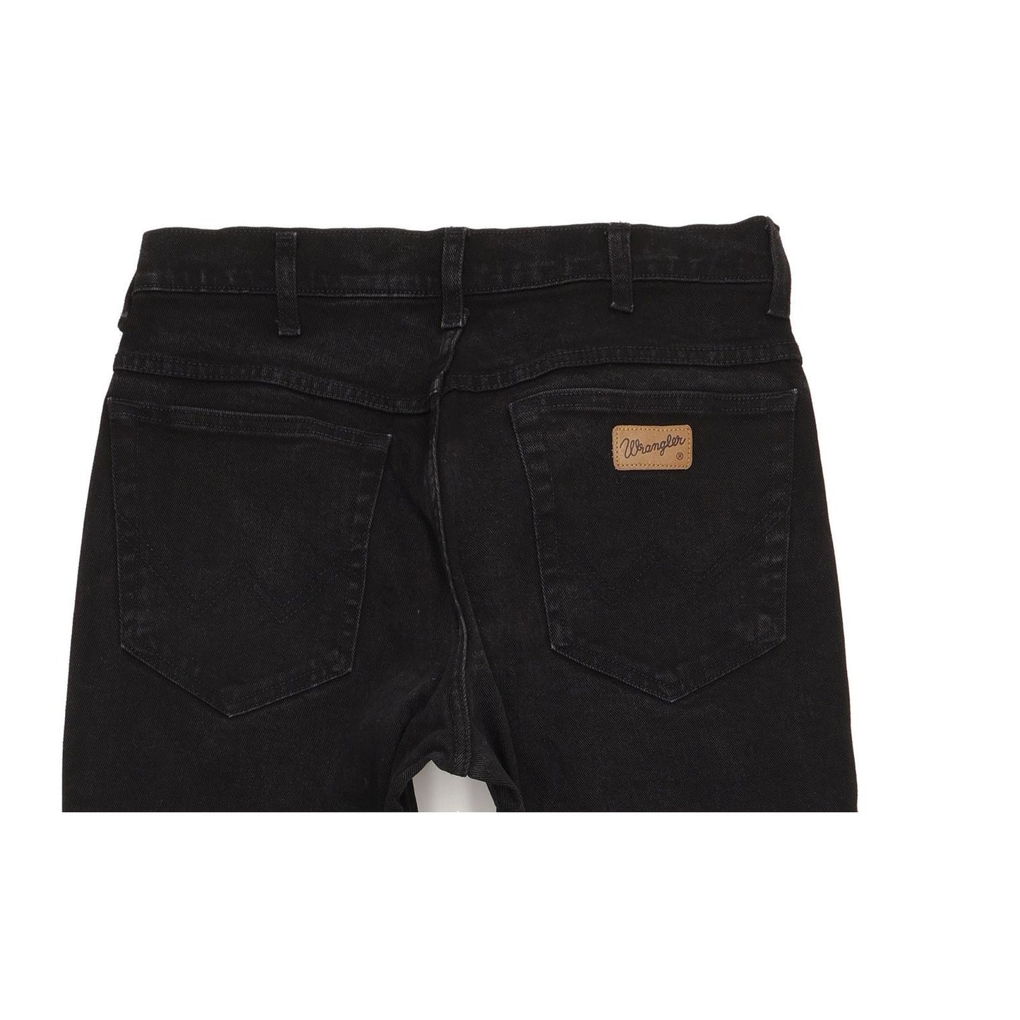 Wrangler Texas Men Black Straight Regular Stretch Jeans W33 L30