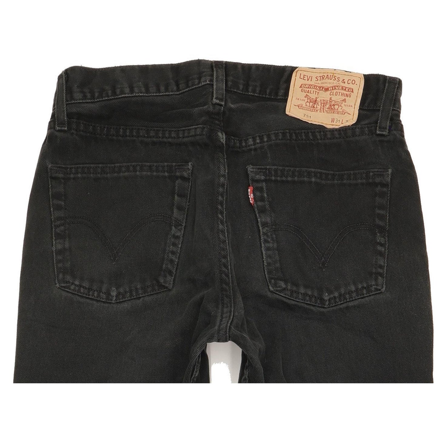 Levi's 751 Men Black Straight Regular Jeans W31 L29