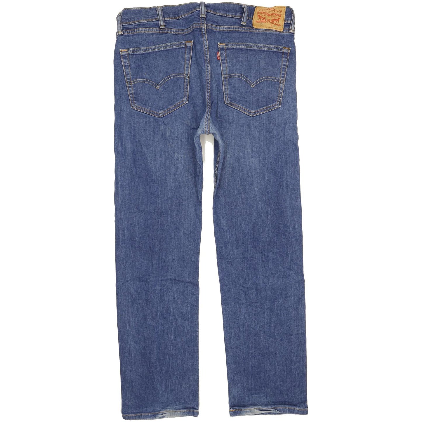 Levi's 505 Men Blue Straight Regular Stretch Jeans W38 L31