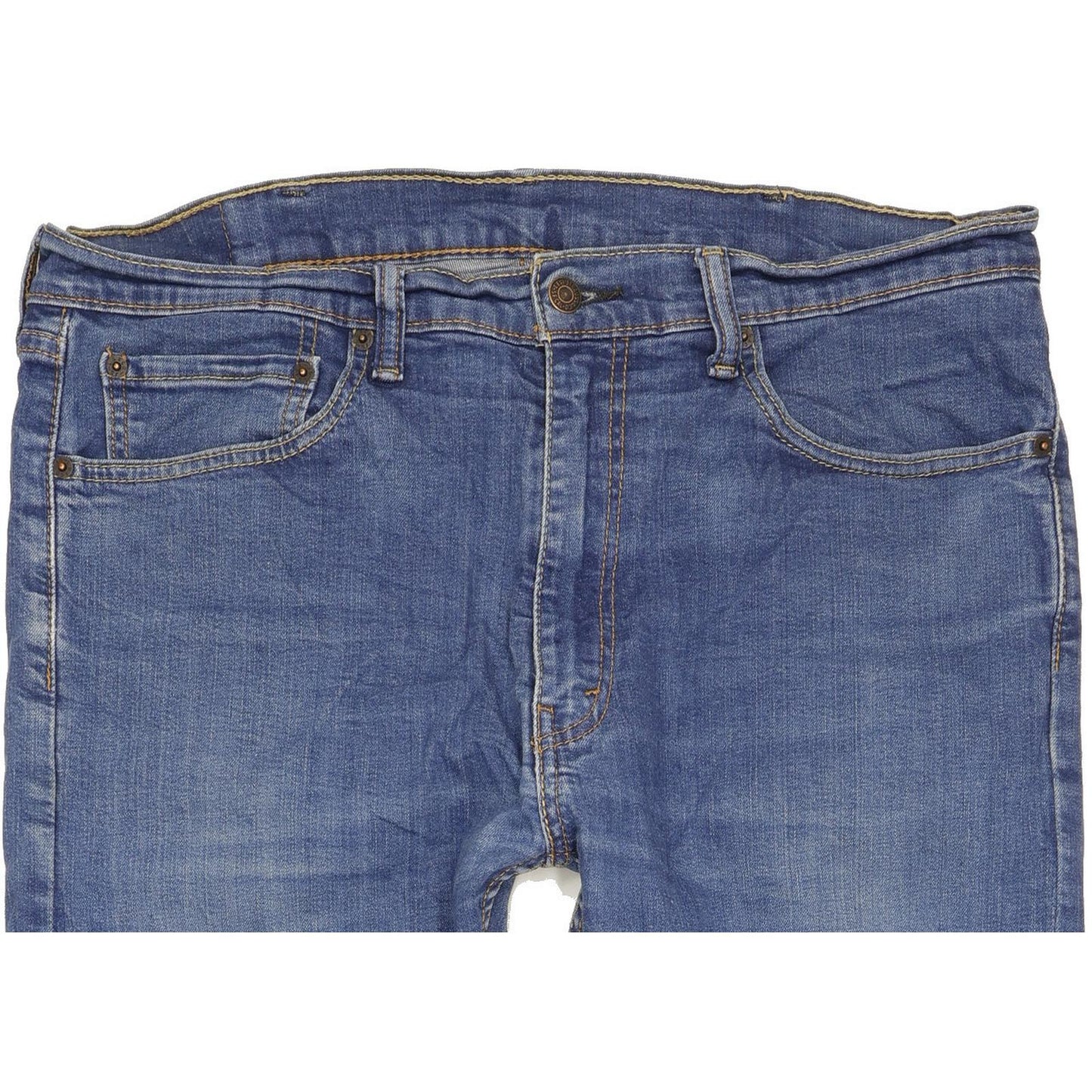 Levi's 505 Men Blue Straight Regular Stretch Jeans W38 L31