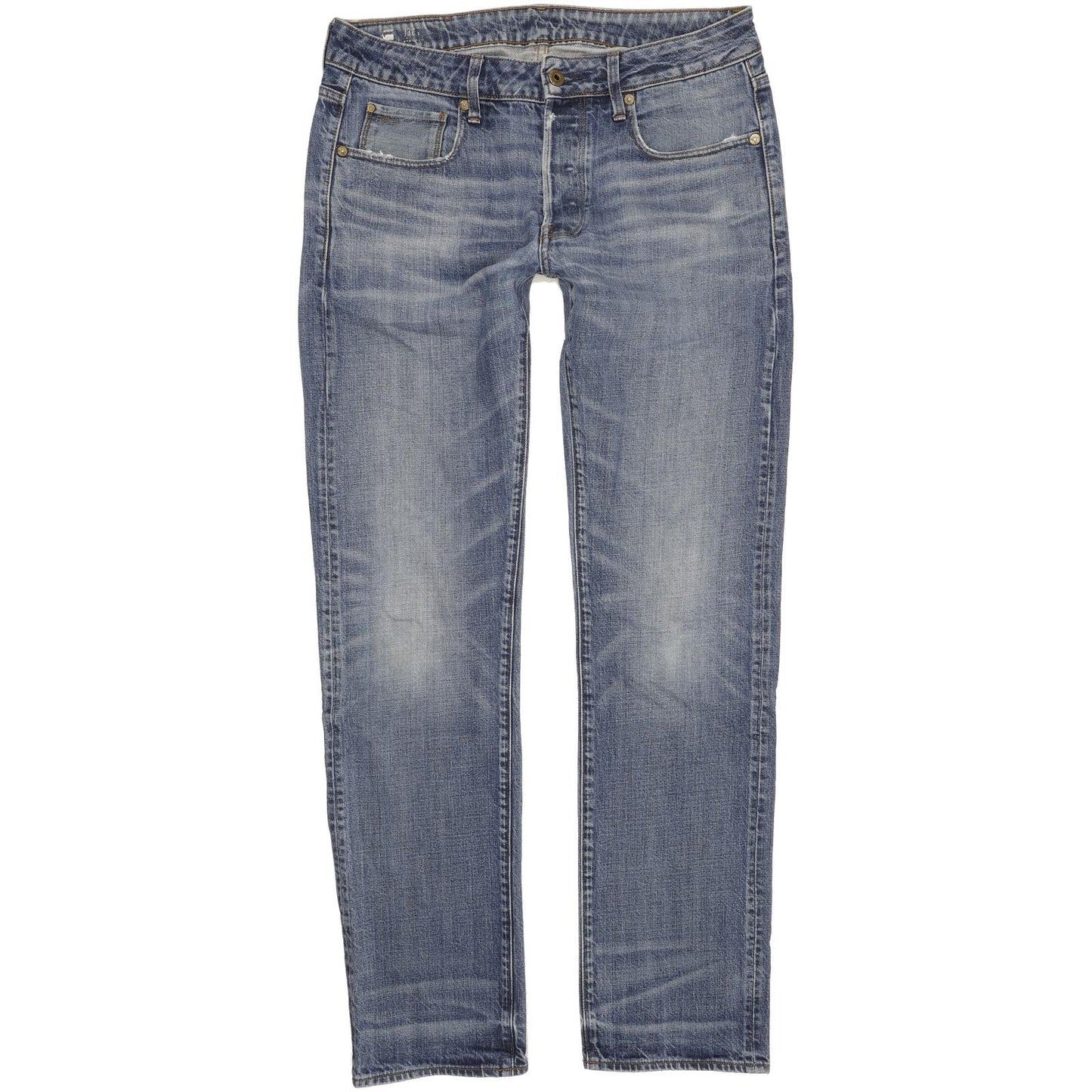 G-Star 3301 Men Blue Straight Regular Jeans W32 L33