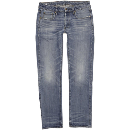 G-Star 3301 Men Blue Straight Regular Jeans W32 L33