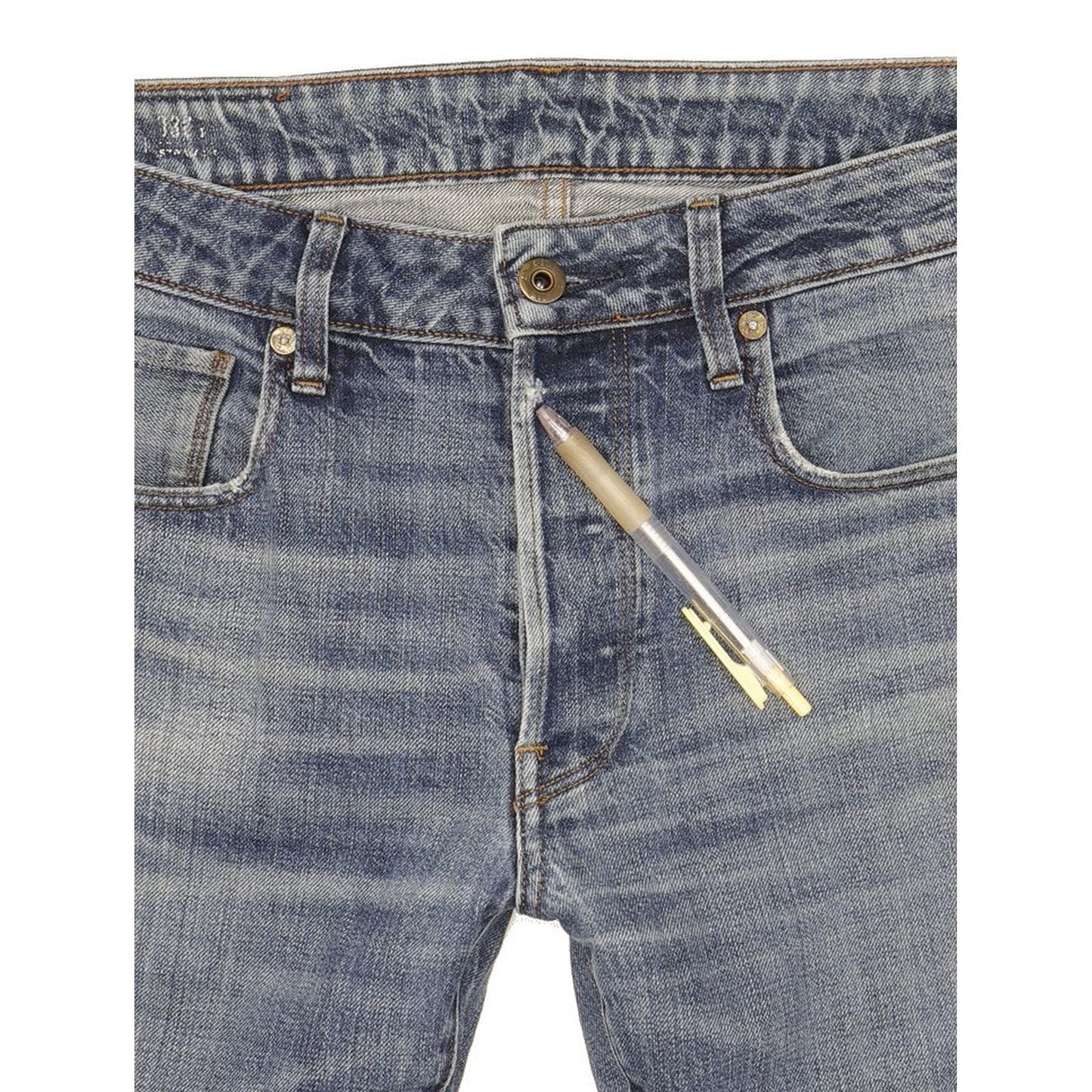 G-Star 3301 Men Blue Straight Regular Jeans W32 L33