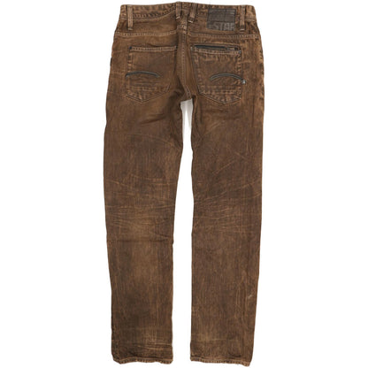 G-Star Attacc Men Brown Straight Regular Jeans W34 L34
