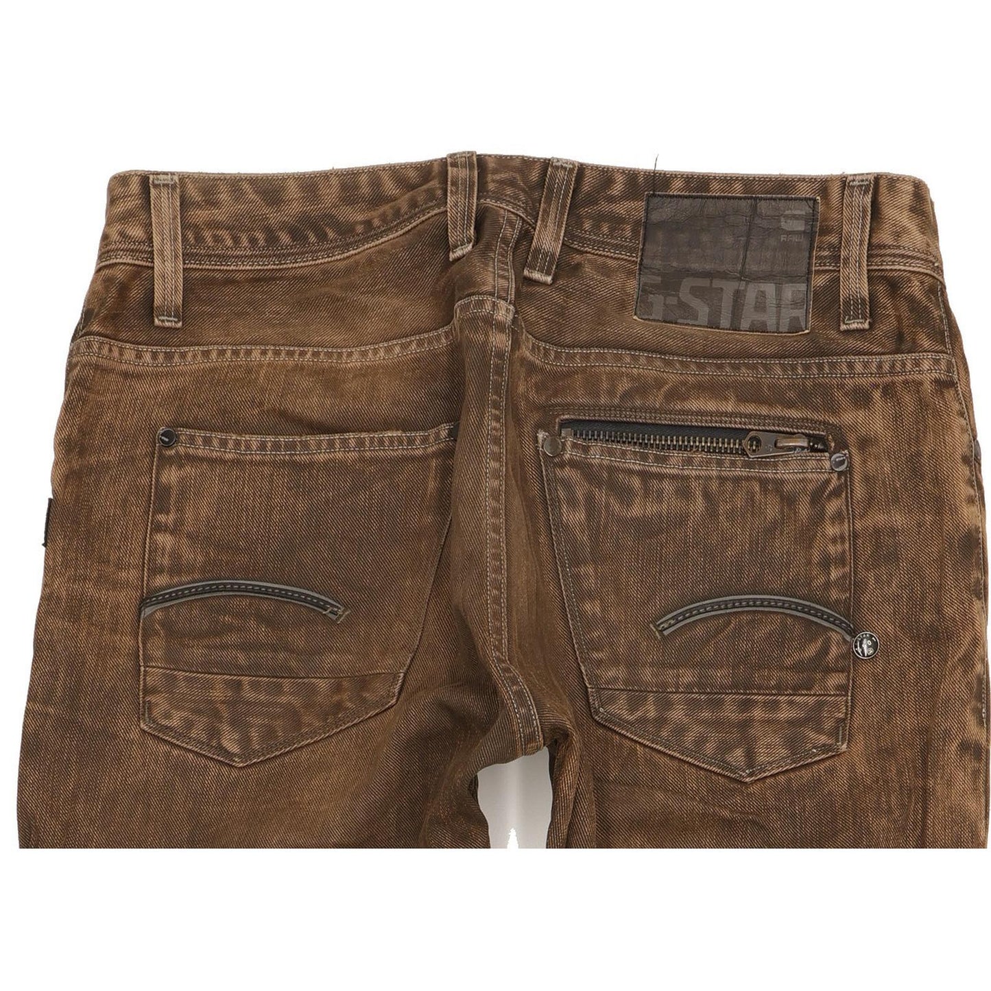 G-Star Attacc Men Brown Straight Regular Jeans W34 L34