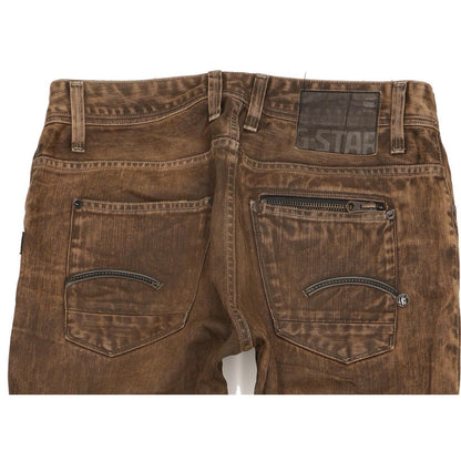 G-Star Attacc Men Brown Straight Regular Jeans W34 L34