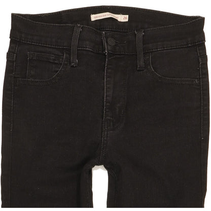 Levi's 720 Women Black Skinny Slim Jeans W26 L28