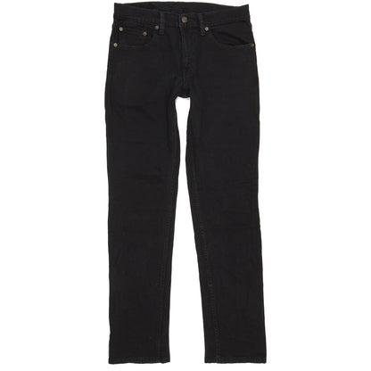 Levi's 511 Men Black Straight Slim Stretch Jeans W30 L32