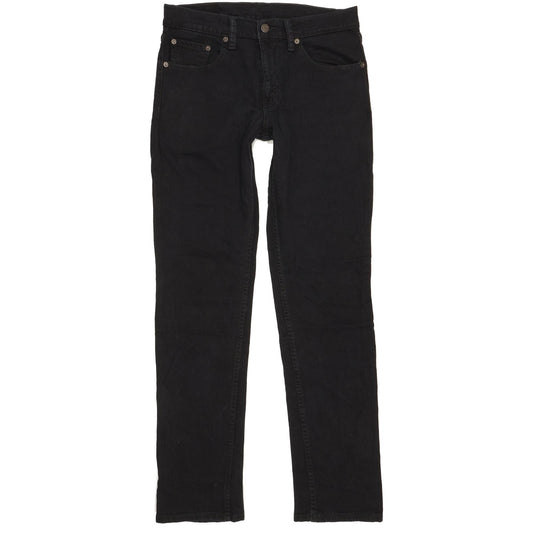 Levi's 511 Men Black Straight Slim Stretch Jeans W30 L32
