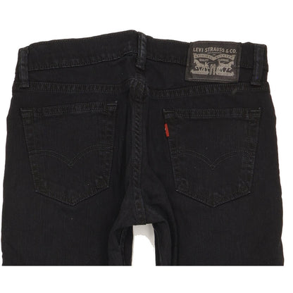 Levi's 511 Men Black Straight Slim Stretch Jeans W30 L32