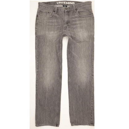 Levi's 502 Men Grey Straight Regular Stretch Jeans W36 L31