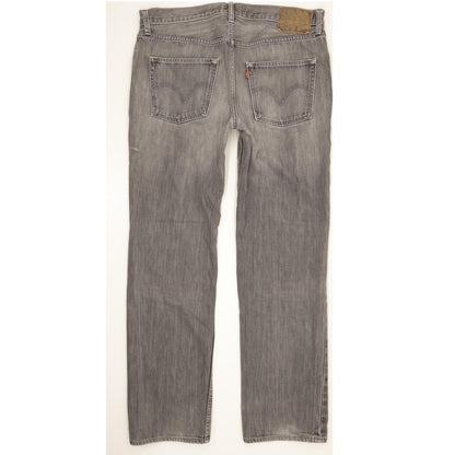 Levi's 502 Men Grey Straight Regular Stretch Jeans W36 L31