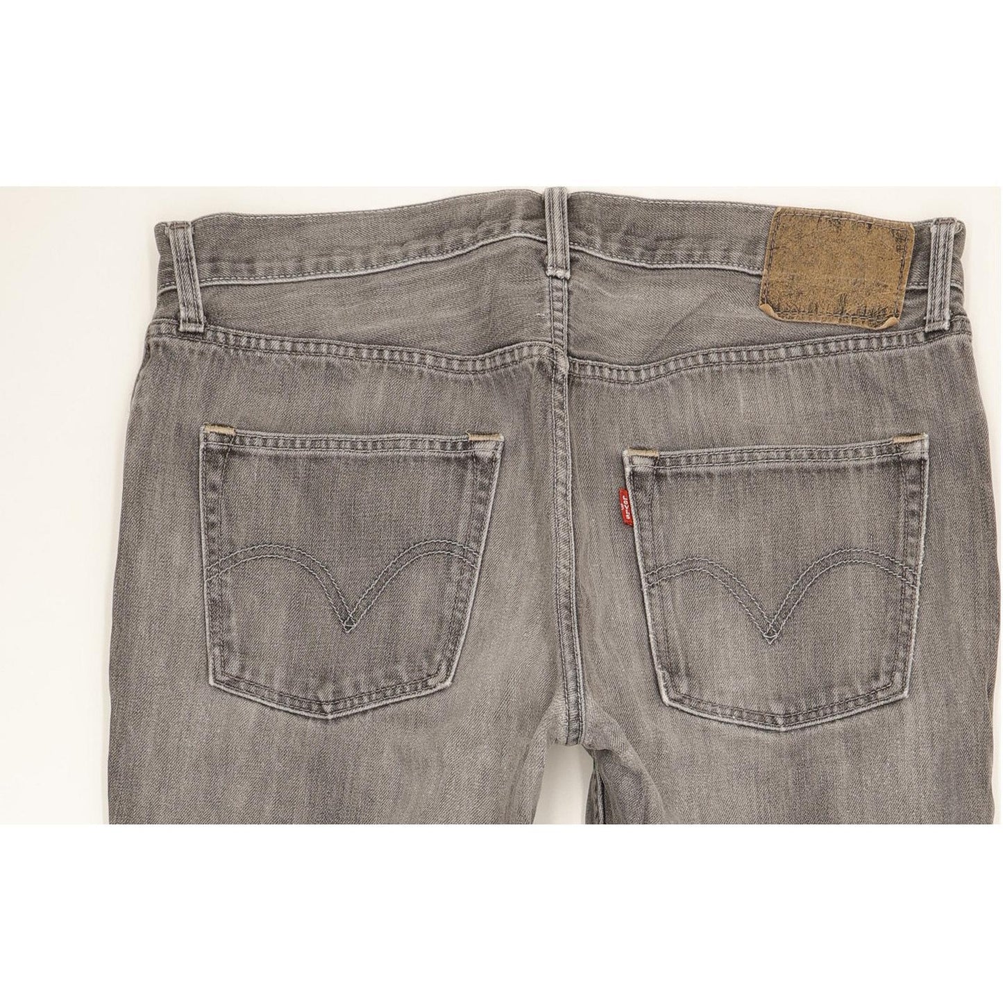 Levi's 502 Men Grey Straight Regular Stretch Jeans W36 L31