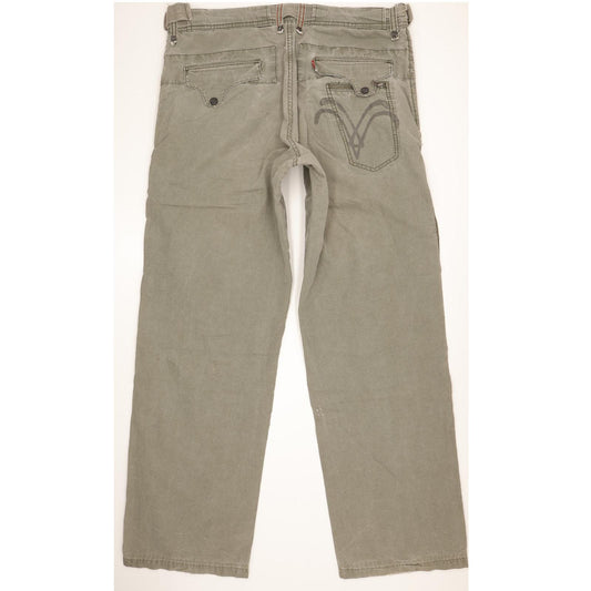 Levi's Men Green Straight Loose Jeans W33 L33