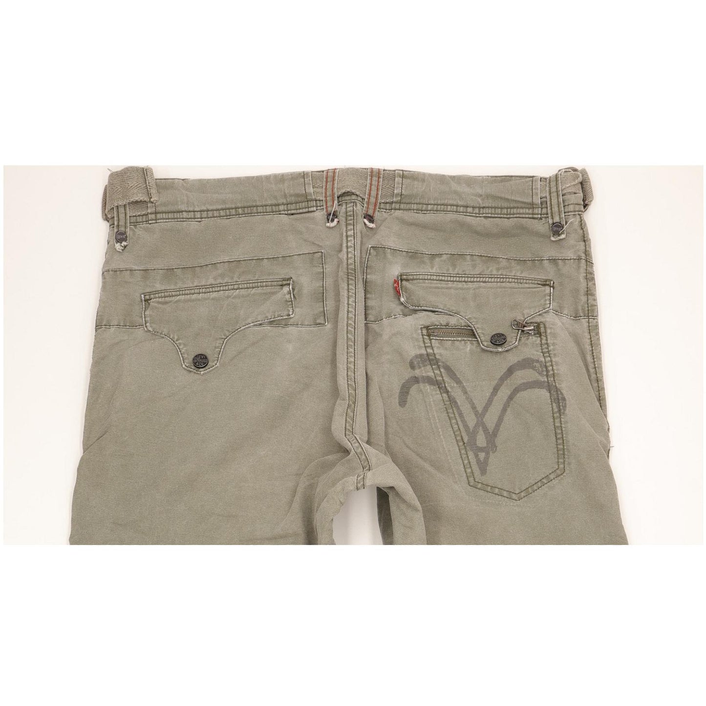 Levi's Men Green Straight Loose Jeans W33 L33