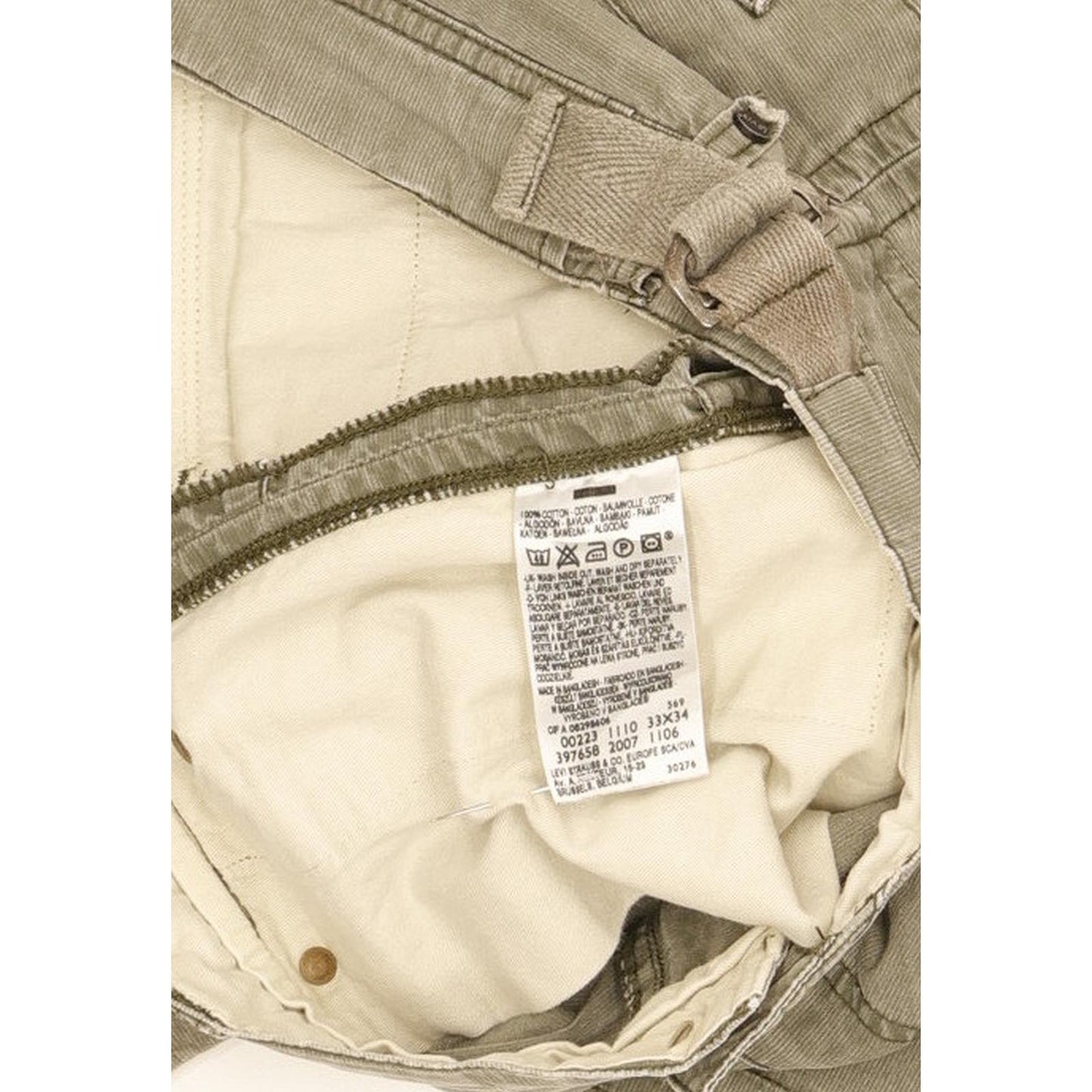Levi's Men Green Straight Loose Jeans W33 L33