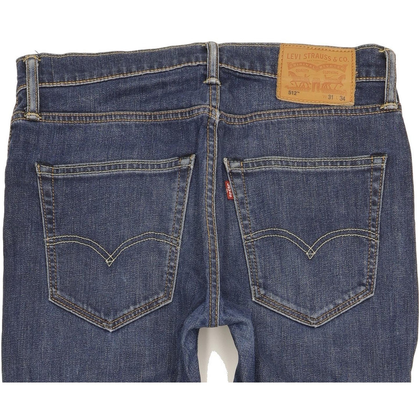 Levi's 512 Men Blue Tapered Slim Stretch Jeans W31 L33