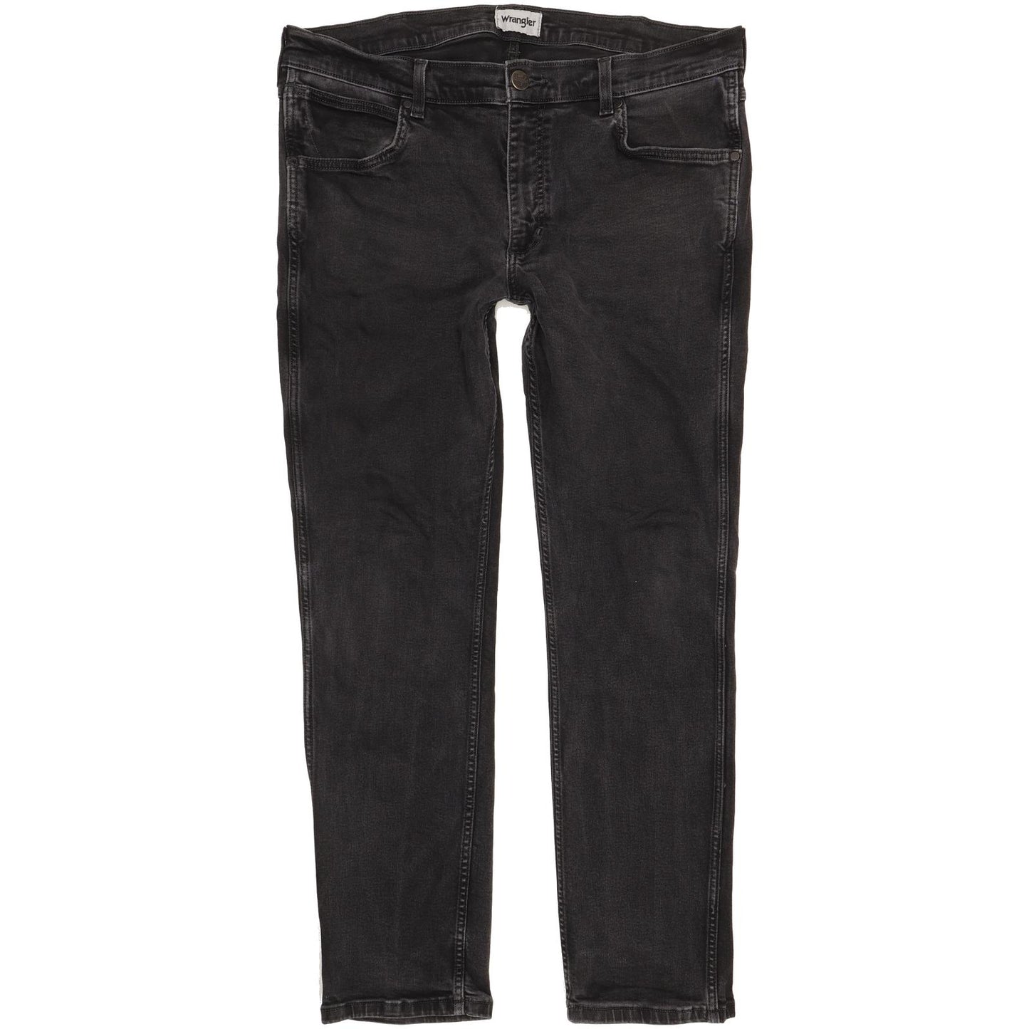 Wrangler Greensboro Men Black Straight Regular Stretch Jeans W36 L30