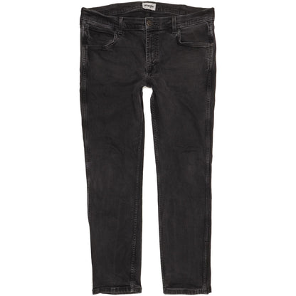 Wrangler Greensboro Men Black Straight Regular Stretch Jeans W36 L30