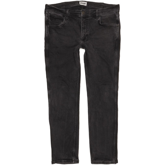 Wrangler Greensboro Men Black Straight Regular Stretch Jeans W36 L30