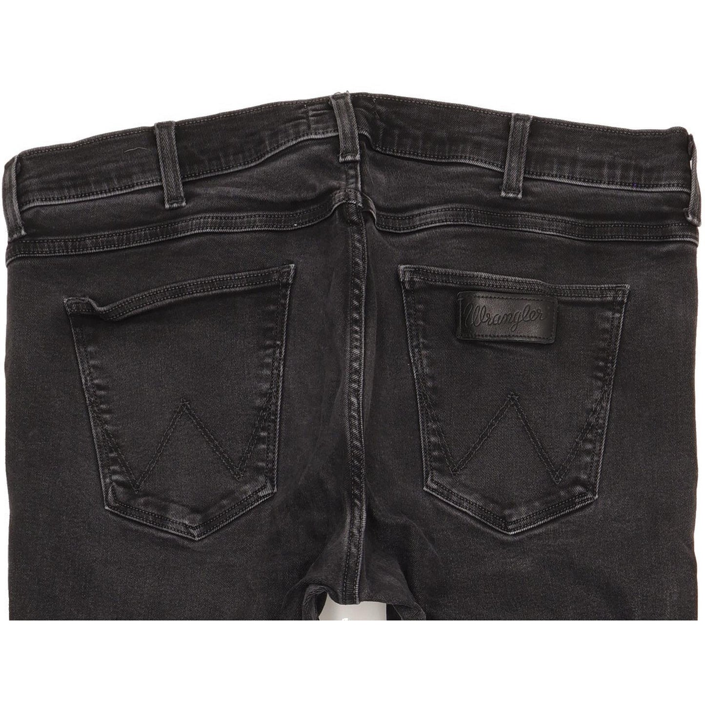 Wrangler Greensboro Men Black Straight Regular Stretch Jeans W36 L30