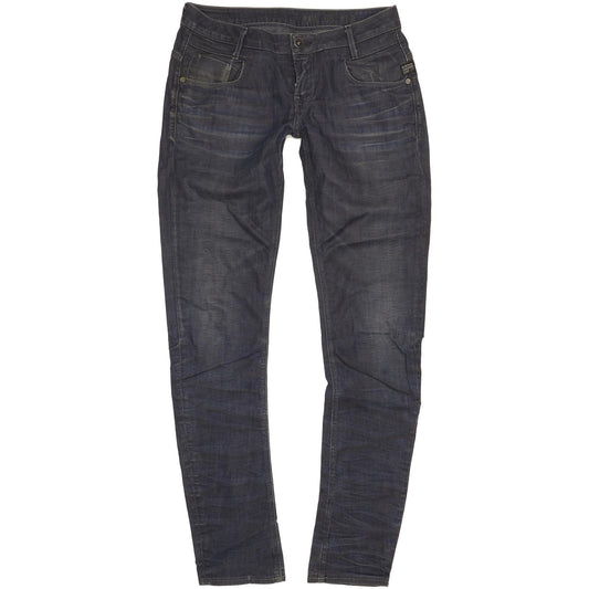 G-Star New Radar Women Blue Skinny Slim Stretch Jeans W30 L34