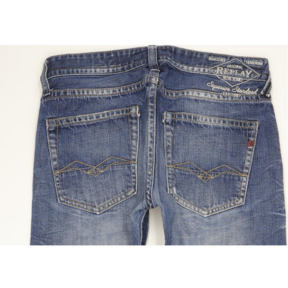 Replay Tillbor Men Blue Straight Slim Stretch Jeans W32 L32