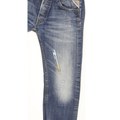 Replay Tillbor Men Blue Straight Slim Stretch Jeans W32 L32