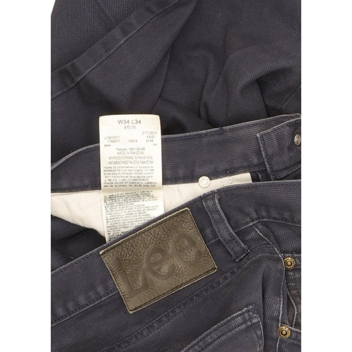 Lee Arvin Men Blue Straight Regular Jeans W34 L33