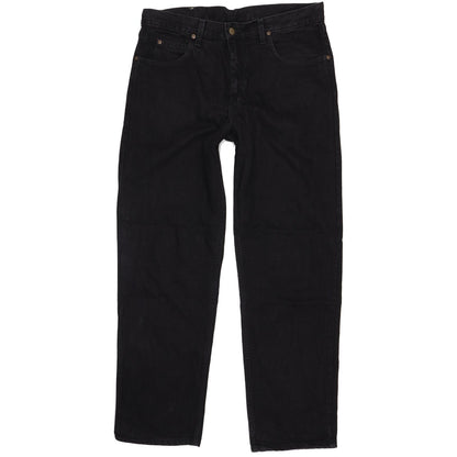 Lee Kansas Men Black Straight Regular Jeans W36 L32