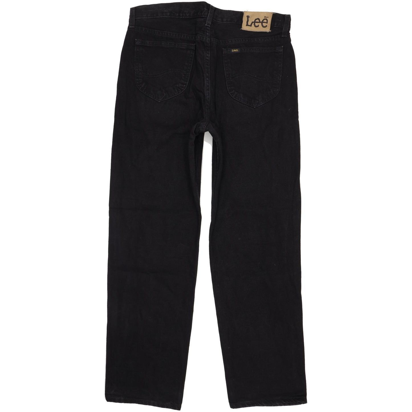 Lee Kansas Men Black Straight Regular Jeans W36 L32