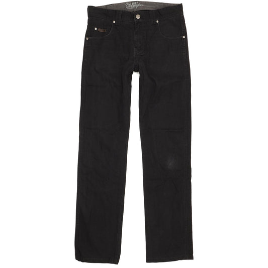 Wrangler Clyde Men Black Straight Regular Jeans W31 L34