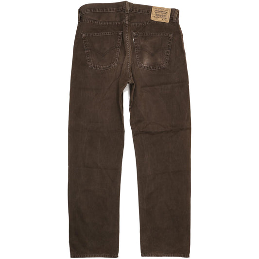 Levi's 551 Men Brown Straight Regular Jeans W36 L32