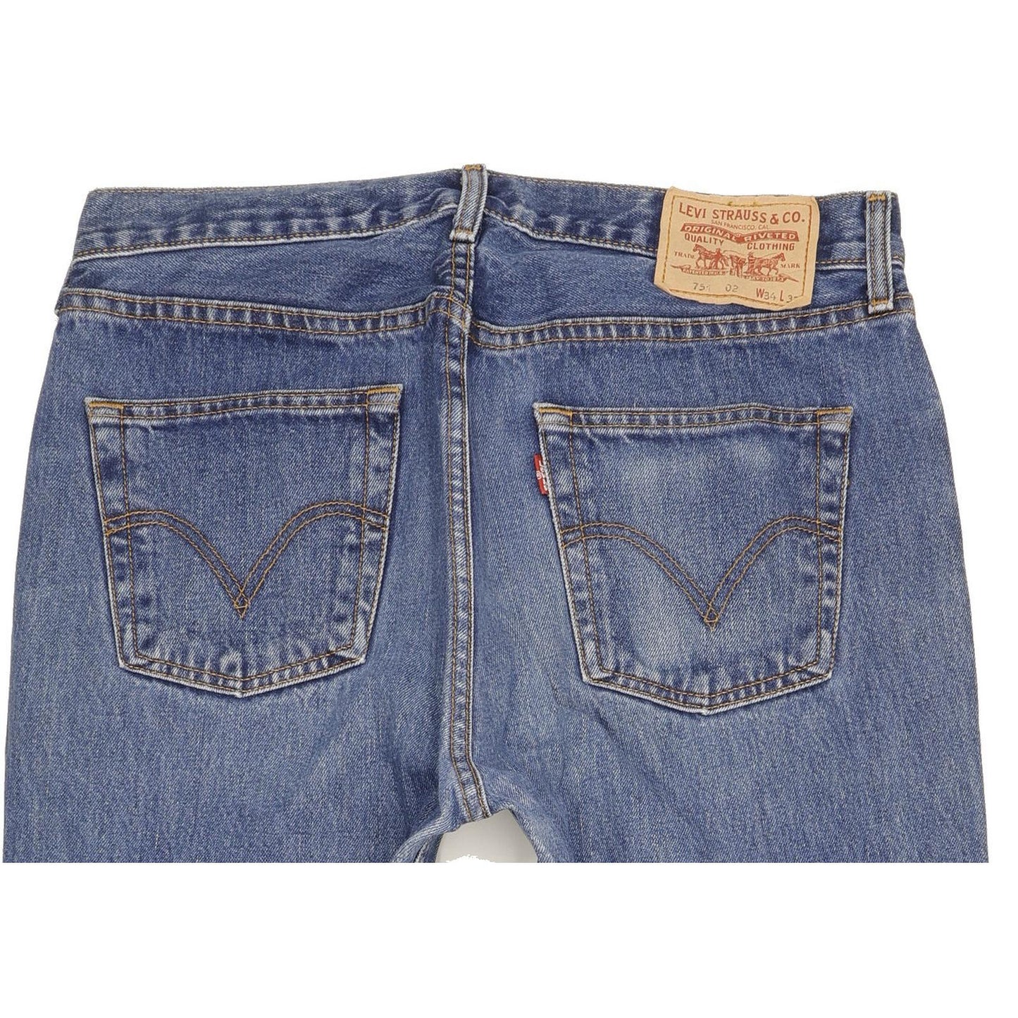 Levi's 751 Men Blue Straight Regular Jeans W34 L32